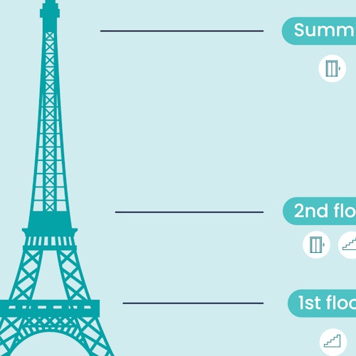 Torre Eiffel: Acceso 2º nivel con nivel superior opcional + Tour nocturno en bus