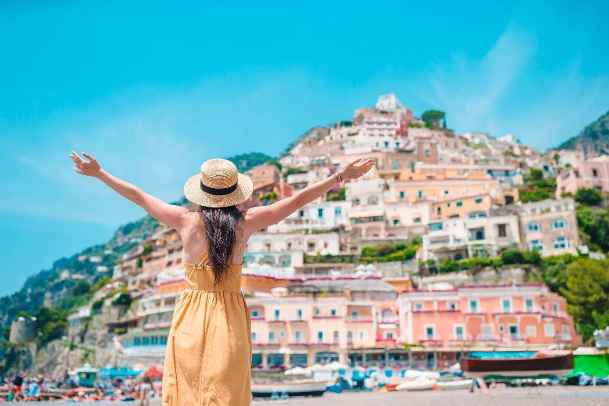 Excursión de un día a la Costa Amalfitana y Positano desde Roma + paseo en barco por la costa.