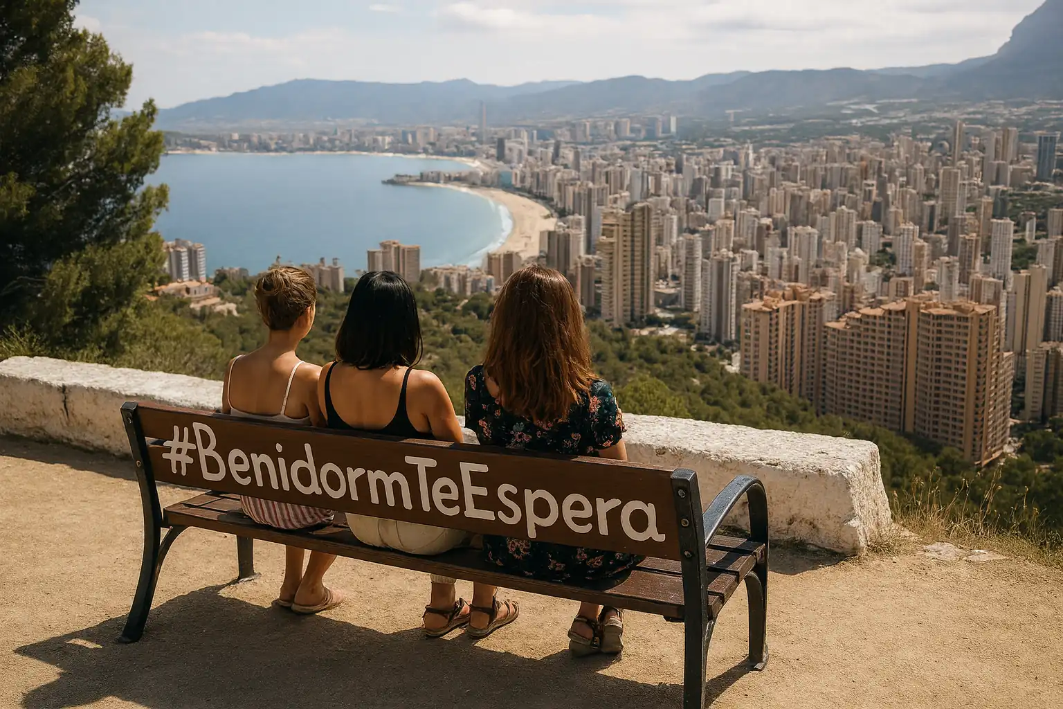 Familia con niños disfrutando de un día de actividades en Benidorm